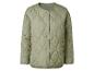 Veste matelassée vert olive à boutons pression.