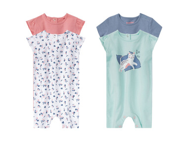 lupilu® Set van 2 biokatoenen pyjama's voor baby's