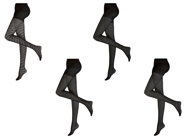 Ga naar volledige schermweergave: esmara® Zwarte panty met platte naden - afbeelding 1