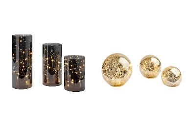 Ledwindlichten of -decoratiebollen, 3 stuks LIVARNO home