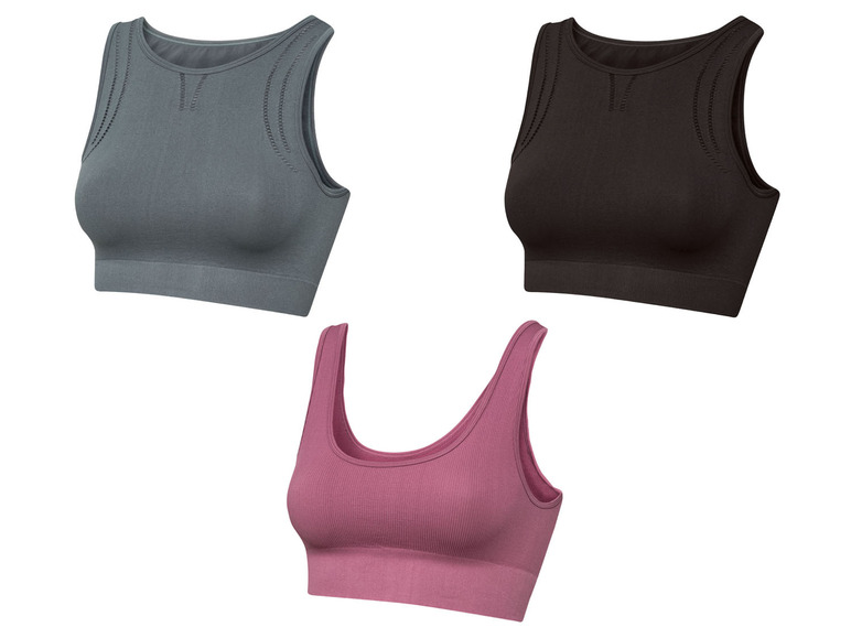 Aller en mode plein écran CRIVIT Soutien-gorge de sport, maintien léger, seamless - Photo 1
