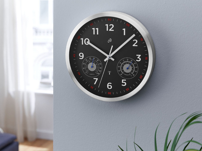 Ga naar volledige schermweergave: AURIOL® Radiogestuurde wandklok, Ø 25 cm - afbeelding 7