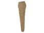 Beige cargo broek met elastische tailleband.