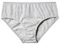 Grijze katoenen slip met hoge taille en elastische tailleband.