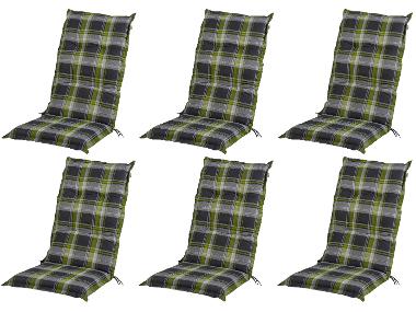 Lot de 6 coussins pour chaise de jardin, 120 x 50 cm LIVARNO home