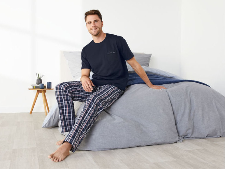 Ga naar volledige schermweergave: LIVERGY® Comfortabele katoenen pyjama - afbeelding 3