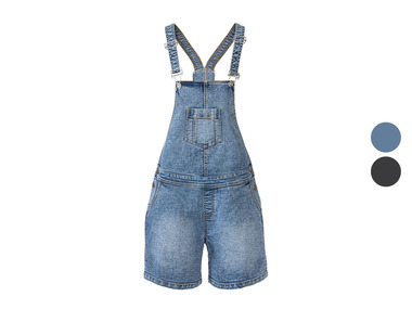 esmara® Salopette en jean pour femme, avec poche de poitrine plaquée