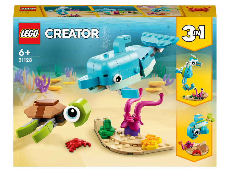 Aller en mode plein écran LEGO® Creator « Le dauphin et la tortue » (31128) - Photo 1
