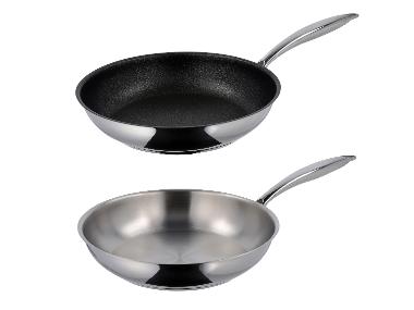 SILVERCREST® Poêle en acier inoxydable, Ø 24 cm