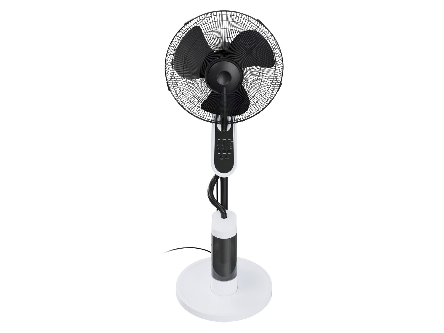Staande ventilator met vernevelingsfunctie