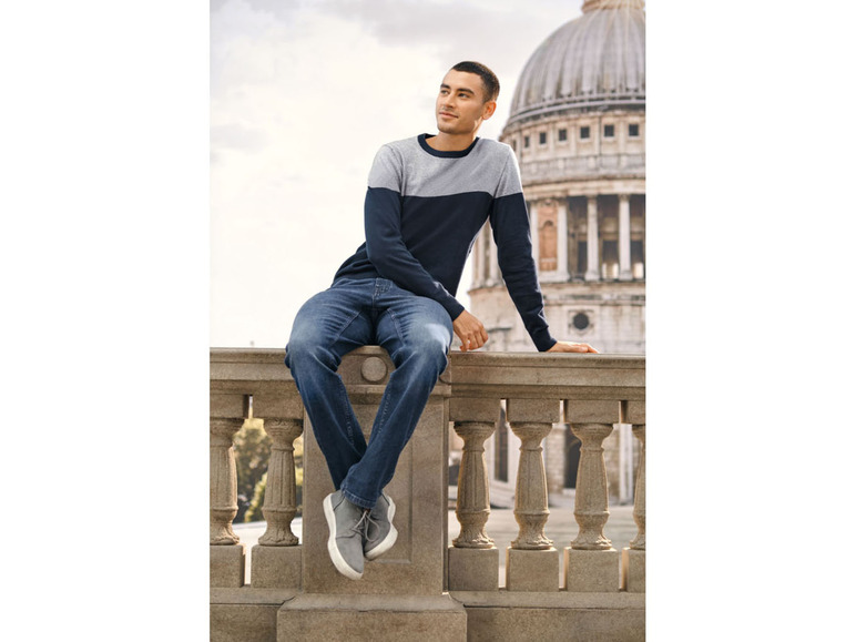 Ga naar volledige schermweergave: LIVERGY® Straight fit jeans van een katoenmix - afbeelding 10