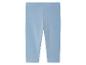 Lichtblauwe leggings voor baby's.