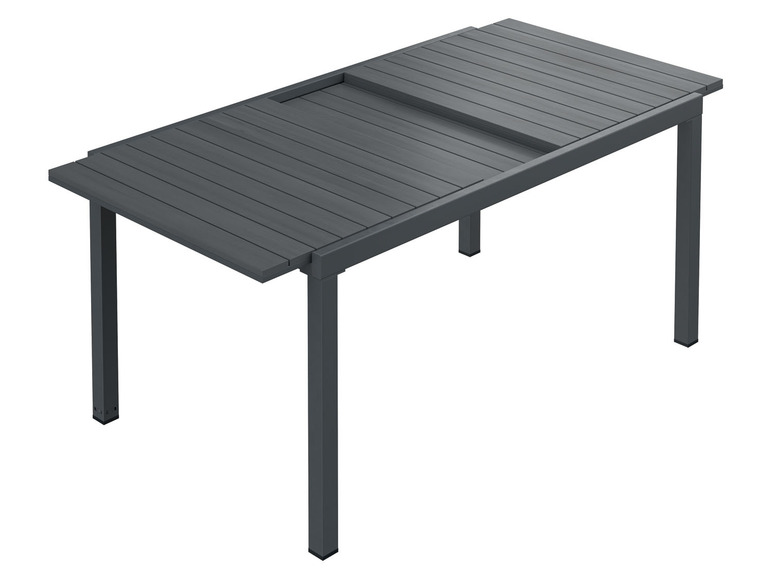 Aller en mode plein écran LIVARNO home Table de jardin en aluminium »Valencia«, plateau en bois extensible - Photo 2