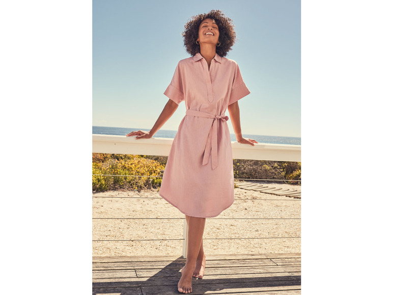 Ga naar volledige schermweergave: esmara® Midi-jurk van een linnenmix - afbeelding 5