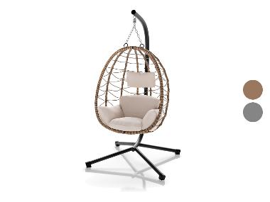 JUSKYS Fauteuil suspendu en rotin « Aria », autoportant