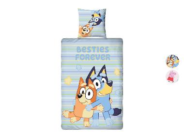 Housse de couette réversible pour enfants »Bluey / Peppa Pig«, 140 x 200 cm