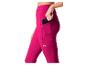 Leggings de sport rose foncé avec poches, idéal pour la course à pied.