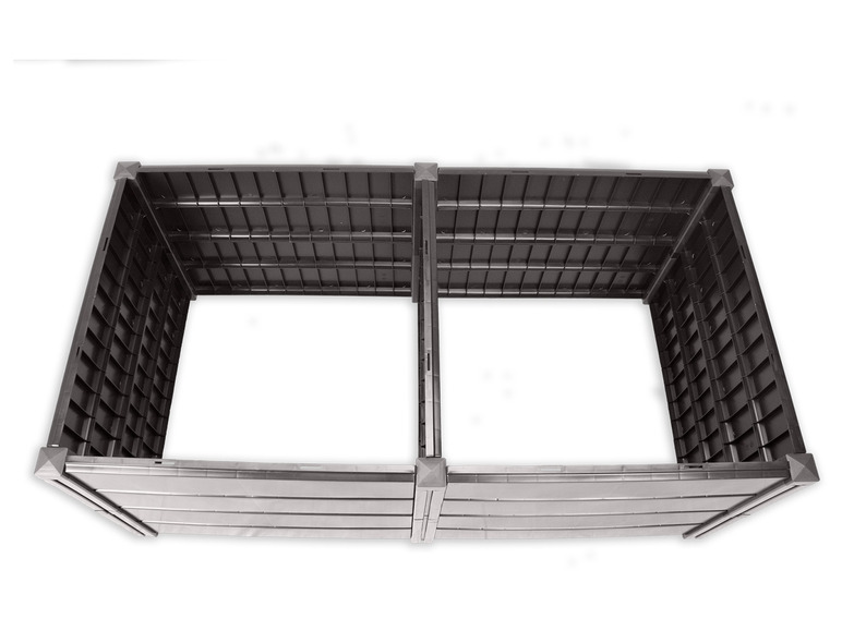 Deux composteurs gris pour le jardin
