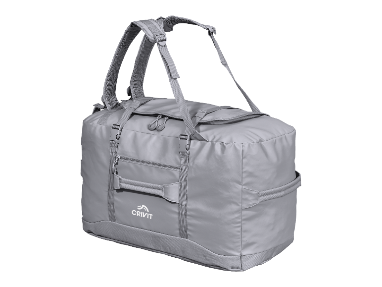 Sac de voyage Crivit gris clair.