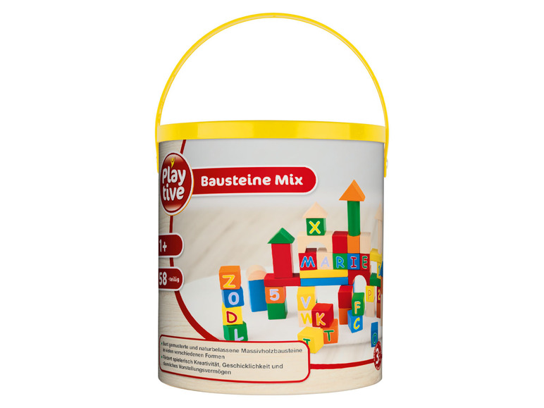 Ga naar volledige schermweergave: Playtive Trommel met houten speelgoed - afbeelding 6