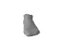 Une chaussette courte en coton gris sur fond blanc.