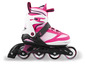 Roze inline skates met zwarte wielen