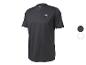 Donkergrijs sport T-shirt met korte mouwen voor heren, met V-hals.
