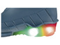Bottes en caoutchouc bleues avec éclairage LED coloré.