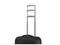 Une valise noire avec une poignée télescopique rétractable.