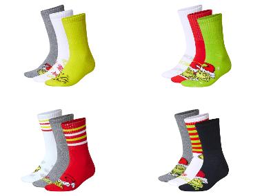 Grinch sokken, 3 paar