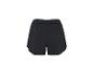 Zwarte sportshorts met elastische tailleband.