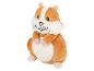 Bruin en wit hamster knuffeldier