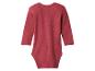 Roodbruine romper met lange mouwen en ronde hals