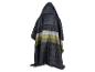 Gewatteerde poncho en deken met capuchon.