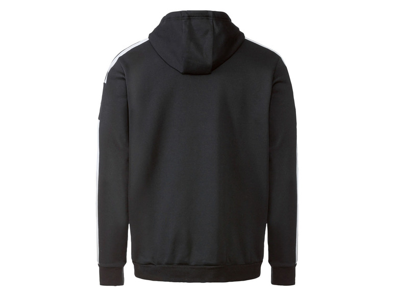 Zwarte hoodie met witte strepen
