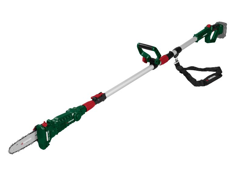 Parkside accu kettingzaag voor takken met telescopische steel