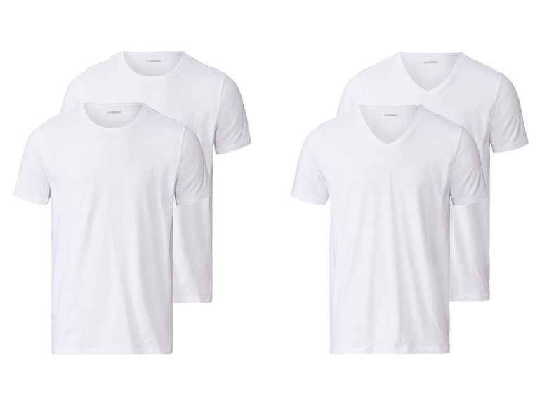 Ga naar volledige schermweergave: LIVERGY Set van 2 T-shirts van een katoenmix - afbeelding 1