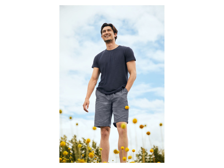 Ga naar volledige schermweergave: LIVERGY® Nauwaansluitend t-shirt van een linnenmix - afbeelding 8