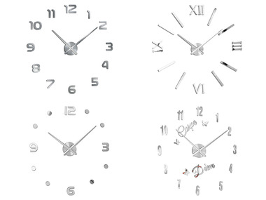 AURIOL Horloge murale, chiffres autocollants