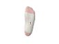 Chaussette invisible blanche et rose avec l'inscription «31-34» sur la partie blanche.