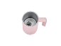 Roze Silvercrest melkschuimer, bovenaanzicht.
