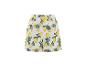 Witte shorts met patroon van gele citroenen en blauwe bloemen