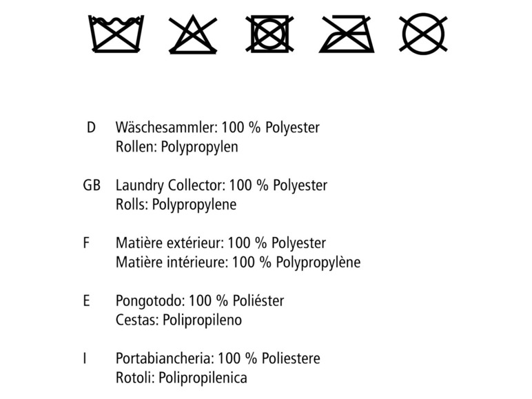 Aller en mode plein écran Wenko Panier à linge Trieste, 116 l - Photo 63