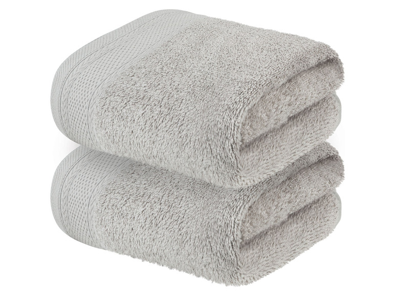 Aller en mode plein écran LIVARNO home Serviette de toilette en éponge, set de 2, 50 x 100 cm - Photo 8