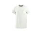 T-shirt blanc à manches courtes avec poche poitrine.