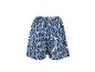 Dames shorts met blauw-witte bladprint