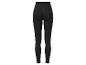 Zwarte sportleggings, nauwsluitend model.