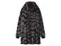 Sweat à capuche polaire femme avec motif ondulé noir