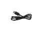 Câble de charge noir USB-C vers USB-A, enroulé