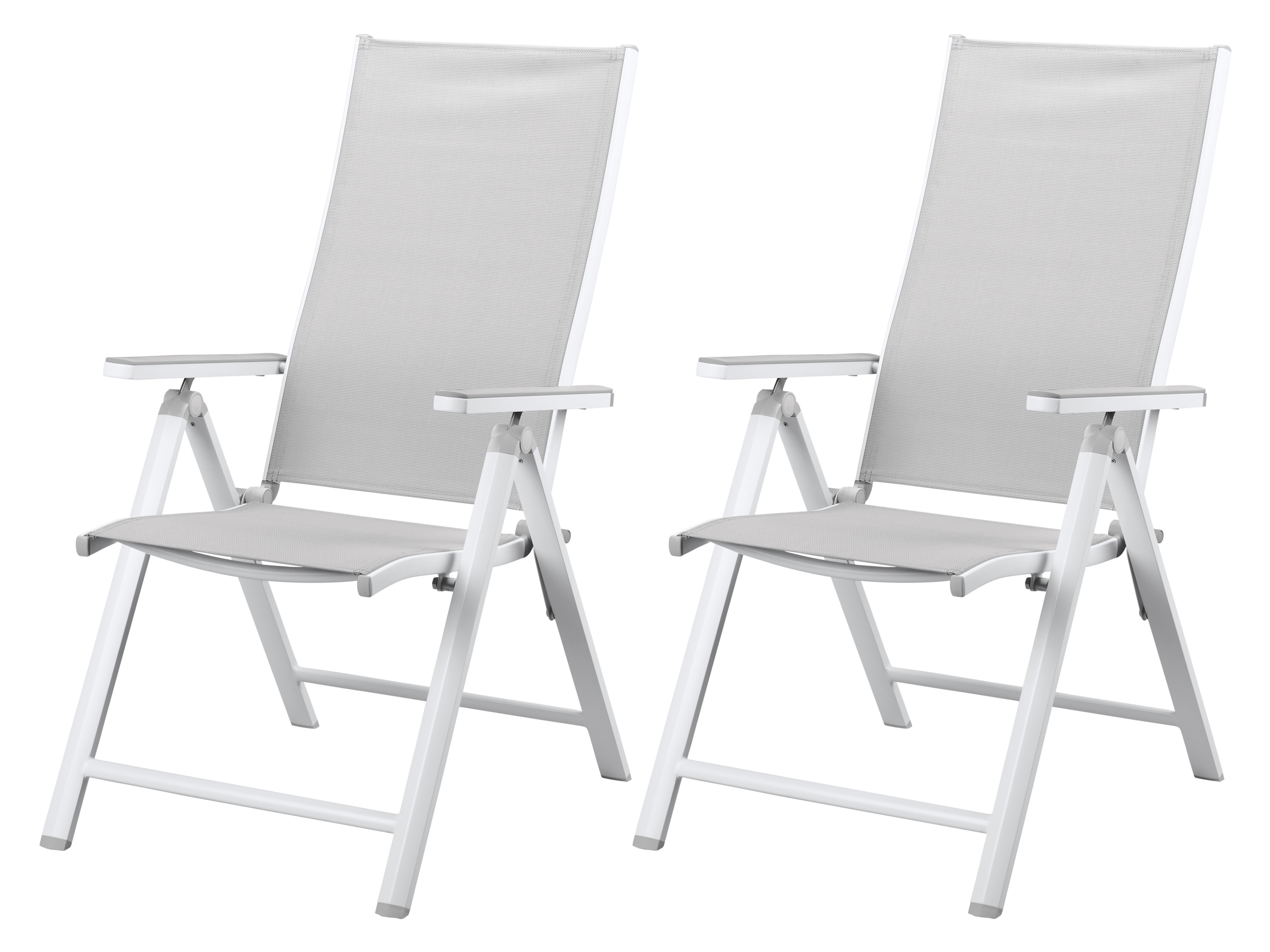 Tuinstoelen aluminium inklapbaar, 2 stuks LIVARNO home Houston